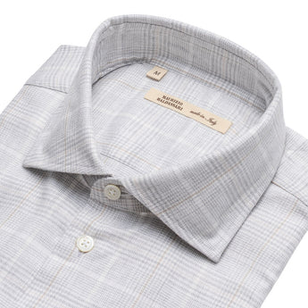 Flanellskjorte - Lys grå rutet