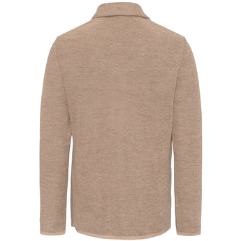 Strikkejakke - Mørk beige