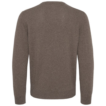 Rundhals genser - Brun