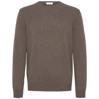 Rundhals genser - Brun