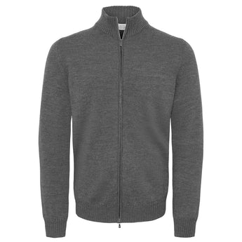 Full zip - Grå