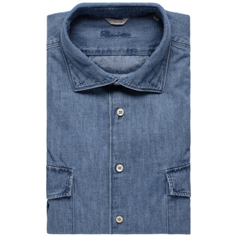 Skjorte - Regular - Denim m/lommer